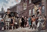 Jean Leon Gerome Ferris Washington's Inaugration at Philadelphia oil painting artist